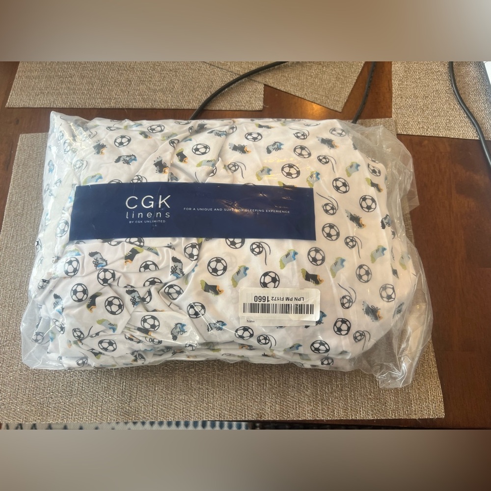 NWT CKG Linens Soccer sheet set